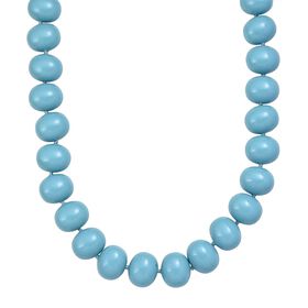 Sleeping Beauty Farbe Muschelkernperle Halskette ca. 50 cm Reiner Edelstahl Standard