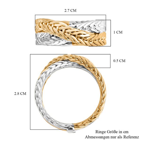 Royal Bali - 925 Silber Ring, bicolor, (Gr&ouml;&szlig;e 17.00) ca. 10,31g image number 4