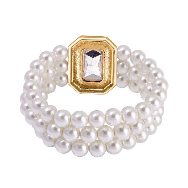 Glasperlen, grünes Glas und weißes Kristall-Schmuckset image number 7