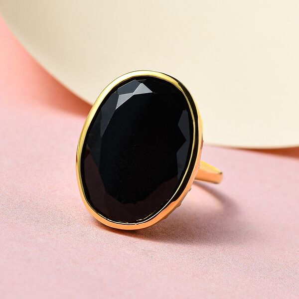 Schwarzer Turmalin-Ring - 20,60 ct. image number 2