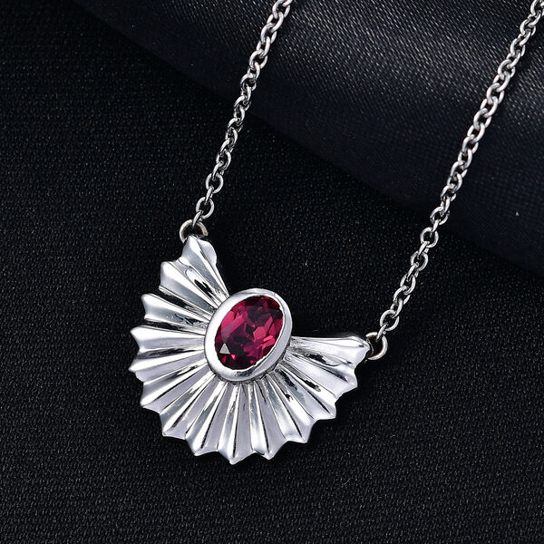 EVER TRUE Orissa Rose Granat Halskette ca. 50 cm Nickelfreies Messing ca. 1,01 ct. image number 1