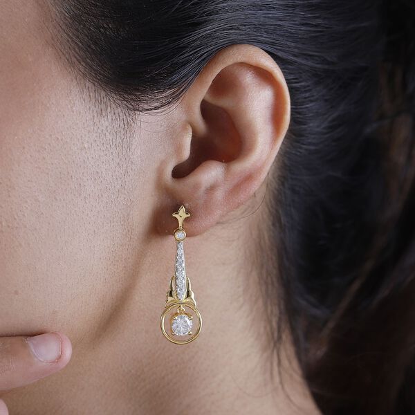 Moissanit Ohrringe - 2,36 ct. image number 3