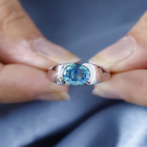 Pfau Triplett Quarz Ring, 925 Silber rhodiniert - 2,01 ct. image number 1