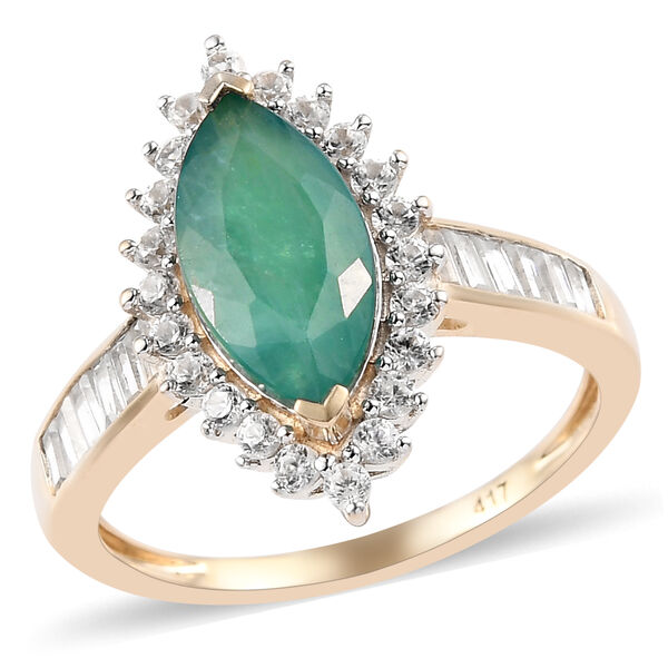 AAA Grandidierit und Zirkon-Ring, 375 Gold  ca. 2,68 ct image number 3