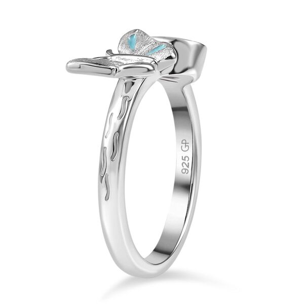 GP Trionfo Kollektion - Himmelblauer Topas, Kanchanaburi Blauer Saphir Ring, 925 Silber rhodiniert (Größe 18.00) ca. 0.55 ct image number 6