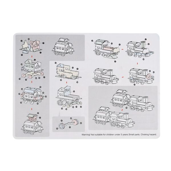 DIY 3D Set Zug zum Basteln und Dekorieren image number 7