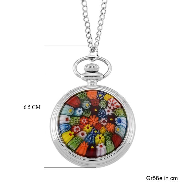 STRADA - Mehrfarbiges Murano-Stil Glas Uhren 91.4 cm Eisen image number 7