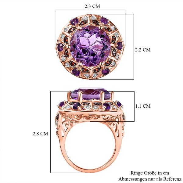 GP Trionfo Kollektion- AA Rose De France Amethyst und Multi-Edelstein-Ring - 9,71 ct. image number 7