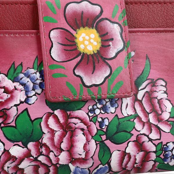 SUKRITI -RFID Echtleder Portemonnaie, dunkelblau image number 7