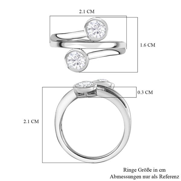 Moissanit Ring, ca. 0,92 ct image number 8