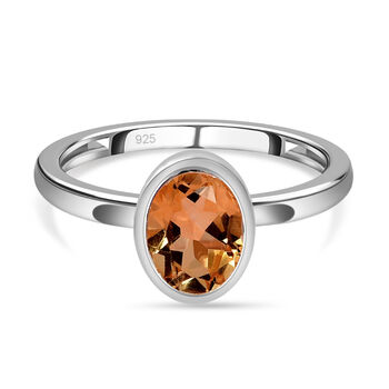 Citrin Ring, 925 Silber (Gr&ouml;&szlig;e 16.00) ca. 1,21 ct