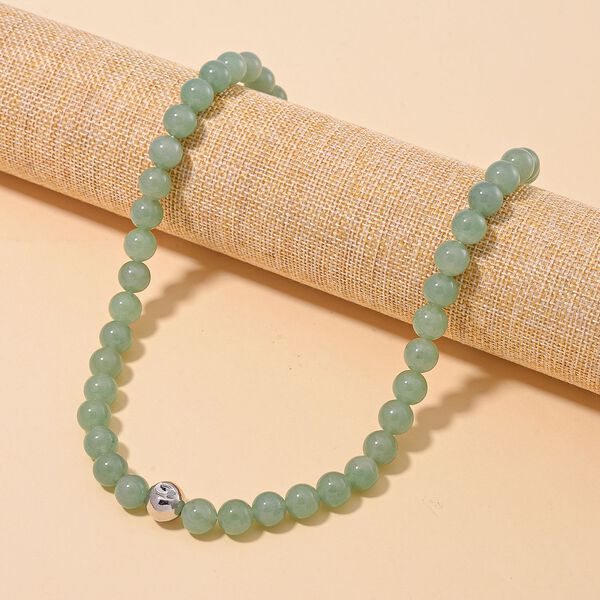 Grüne Aventurin-Halskette, 50 cm - 365 ct. image number 2