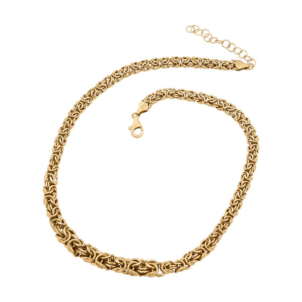 Liebesknoten byzantinische Halskette in vergoldetem Silber image number 4