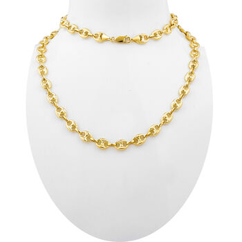 Mariner-Collier, ca. 50 cm, 585 Gelbgold Kette ca. 15,24g