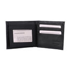 Herrengeldbörse aus echtem Leder mit RFID Schutz und Kroko-Prägung, Schwarz image number 4