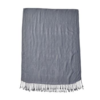 Jacquard Paisley Schal, Grau