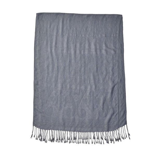 Jacquard Paisley Schal, Grau image number 2