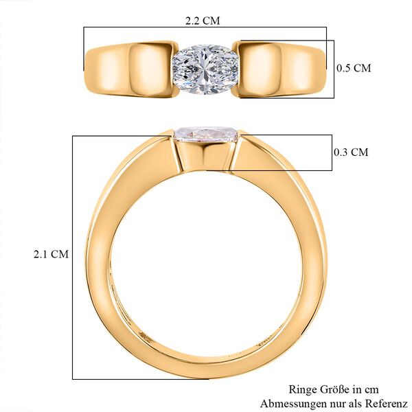 Moissanit Ring - 0,53 ct. image number 5