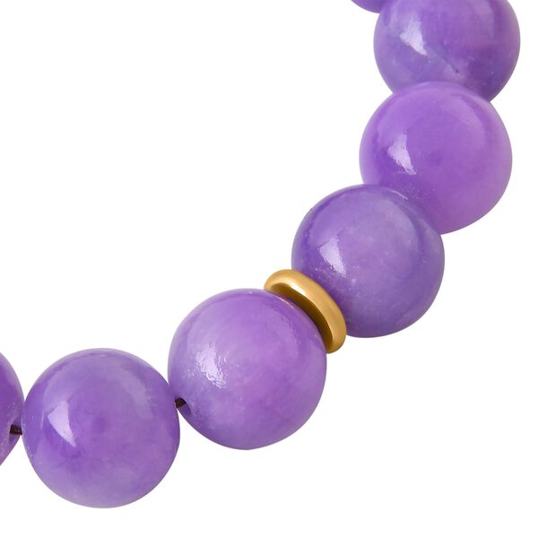 Lila Quarzit Armband, (11-13mm), ca. 19 cm, ca. 200.00 ct, vergoldet 200.00 ct image number 3