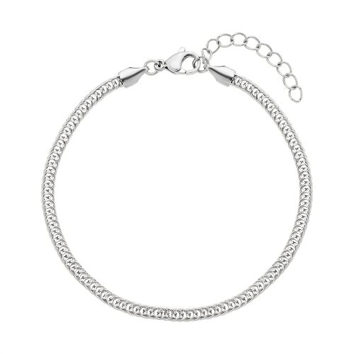 Fuchsschwanz Armband, ca. 19 cm, Edelstahl ca. 4,30g, silberfarben image number 0