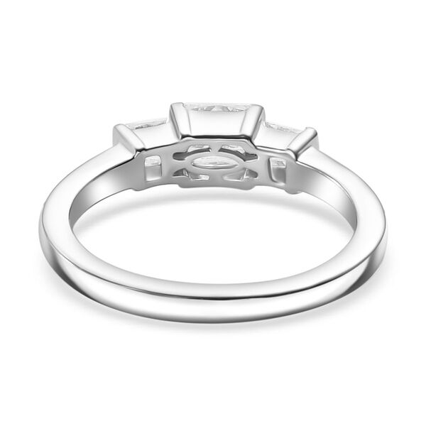 J Francis gefertigt mit SWAROVSKI-  Swarovski Zirkonia Ring, 925 Silber rhodiniert image number 6