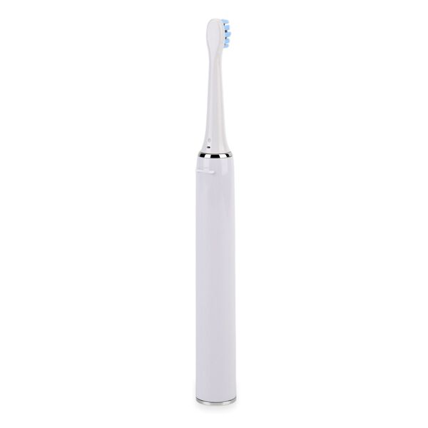 USB charging frequency sonic electric toothbrush - white Size: 24.5*2.5cm                              Weight: 116g                                    Material: ABS                                             3.7V 14500 lithium battery 500MA  2.5W Maximu image number 4