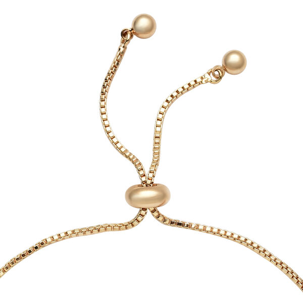 Wei&szlig;er Zirkonia Bolo Armband ca. 15.25 cm Gold tone ca. 0,20 ct image number 5