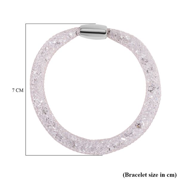 Weißer Kristall Schmuckset Reines Messing image number 7