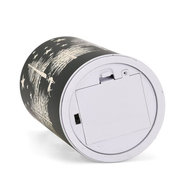 Wintertraum-Kollektion - LED-Tischlampe mit Drehfunktion, Rentier- und Tannenbaum-Motiv, Gr&uuml;n image number 4