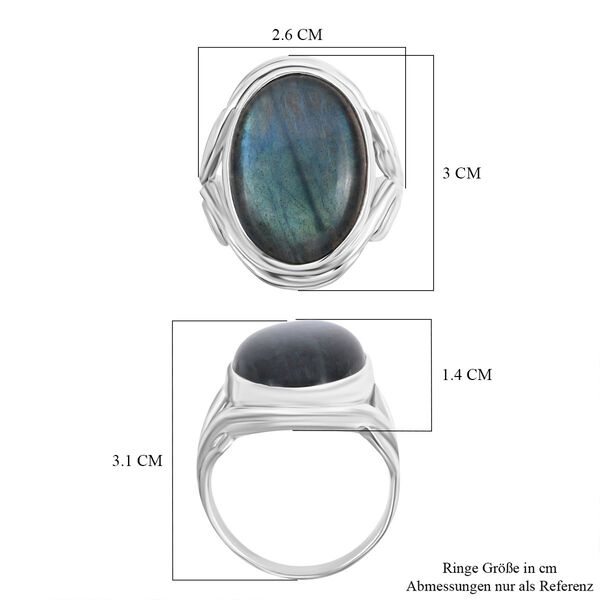 Royal Bali Kollektion - Labradorit-Ring - 22 ct. image number 5