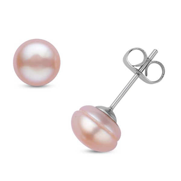 5er Set, mehrfarbige S&uuml;&szlig;wasserzuchtperlen-Ohrstecker, Edelstahl image number 3