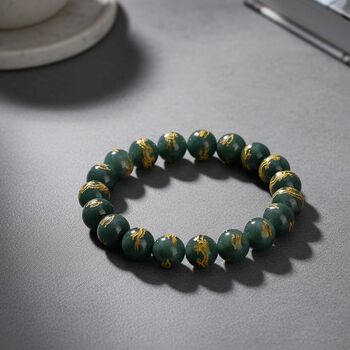 Flexibles, nat&uuml;rliches Olmek Jadeit Armband - 250 ct.