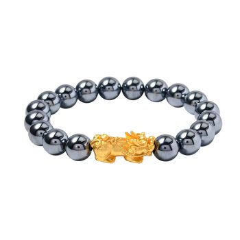 Flexibles Terahertz Armband mit Pixiu-Motiv - 109 ct.