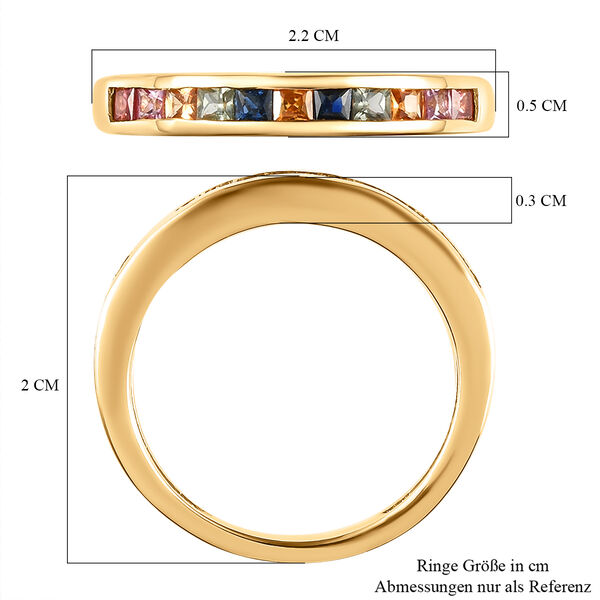 AA mehrfarbiger Saphir-Ring - 0,72 ct. image number 7