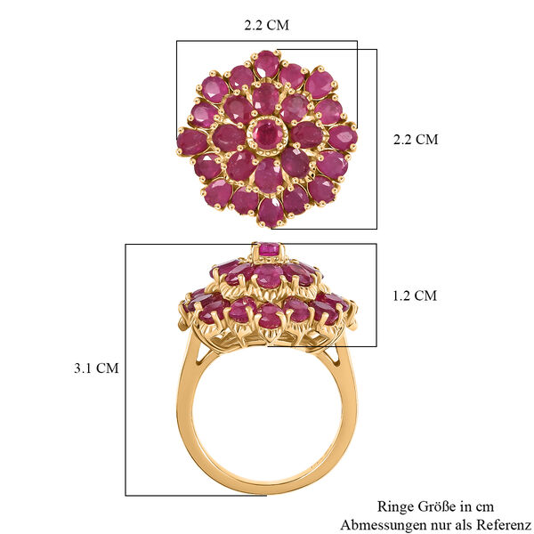 D'Joy Afrikanischer Rubin Ring und Anhänger mit 50cm Kette image number 13