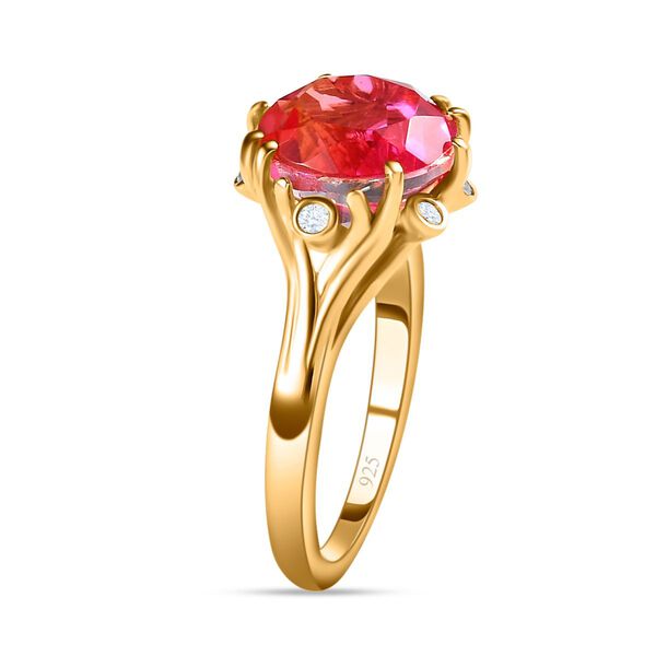 Sunset Triplett Quarz und Zirkon Ring- 4,83 ct. image number 5