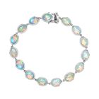 Opal Tide Turtle - D joy AA Natürlicher, äthiopischer Welo Opal Armband ca. 20 cm 925 Silber rhodiniert ca. 17,57 ct.