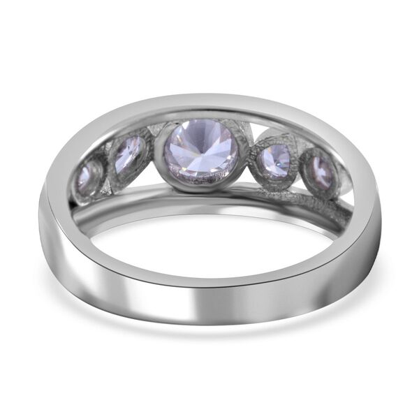 Lustro Stella - Weißer Zirkonia Ring, 925 Silber platiniert, ca. 1,96 ct image number 5