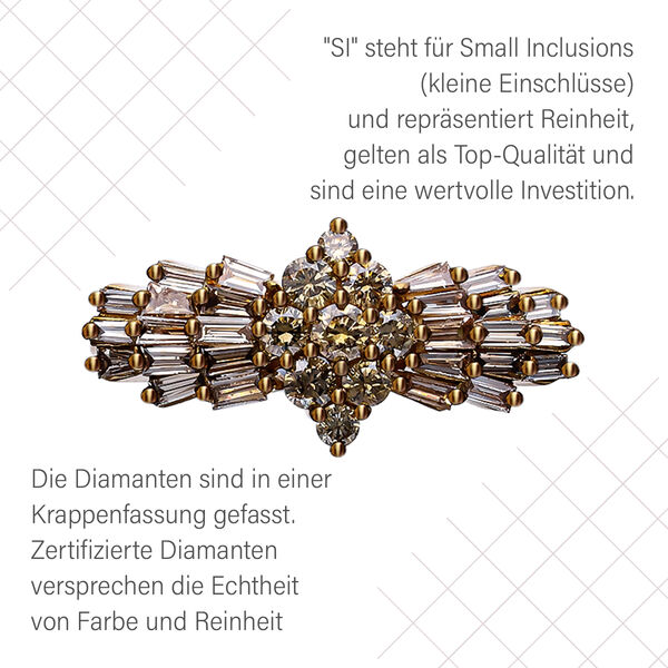 LUXORO SGL zertifizierter I1 G-H Diamant Ballerina-Ring in 585 Gold - 1 ct. image number 9