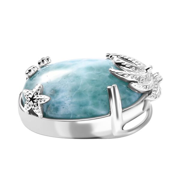 AA Natürlicher grüner Larimar und Zirkon Anhänger - 19,06 ct. image number 4