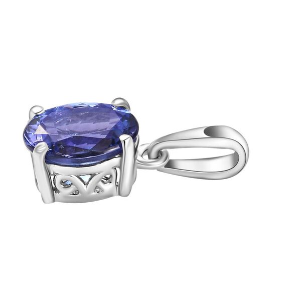 RHAPSODY AAAA Tansanit Solit&auml;r Anh&auml;nger in 950 Platin, 1,04 ct. image number 4