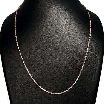 Italienische Singapurkette ca. 50 cm 925 Silber ros&eacute;vergoldet