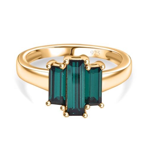 J Francis gefertigt mit SWAROVSKI- Smaragd Swarovski Kristall Ring image number 0
