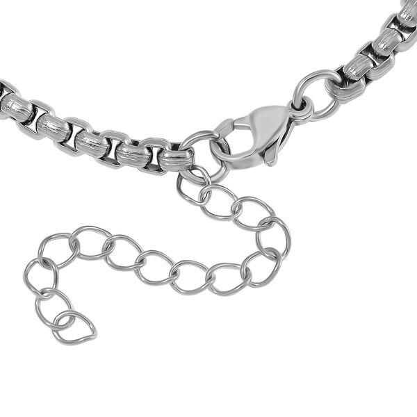 Venezianer Box Armband, Reiner Edelstahl ca. 19 cm + 5 cm Extender, ca. 7,60g image number 3