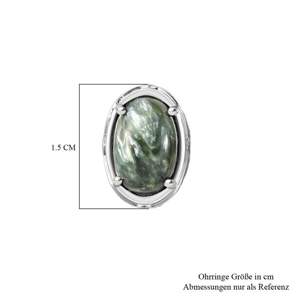 Sibirische Seraphinite-Ohrstecker - 5,81 ct. image number 5