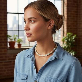 Amazonit 45cm Halskette - 66,25 ct.