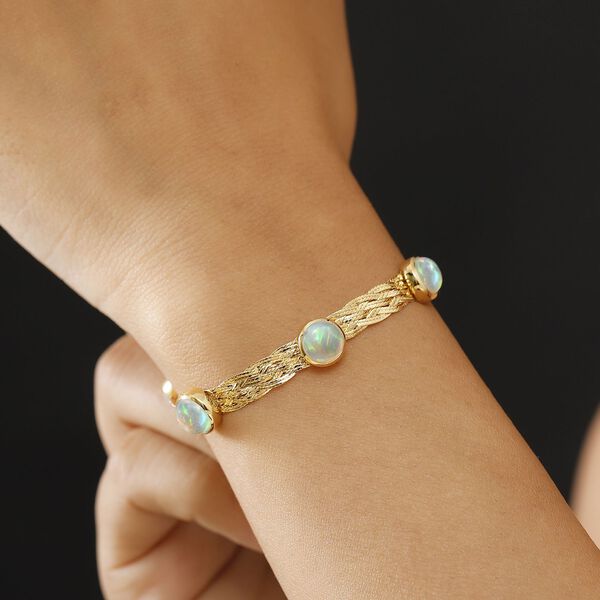 AA natürliches, äthiopisches Welo Opal Armband, 19 cm - 8,15 ct. image number 2