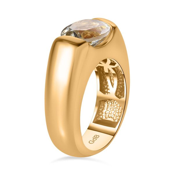 Prasiolith Ring Messing,  (Gr&ouml;&szlig;e 21.00) ca. 2.16 ct image number 5