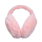 Faltbarer Kunstfell Ohrenschützer, Größe 12x20 cm, Hellrosa