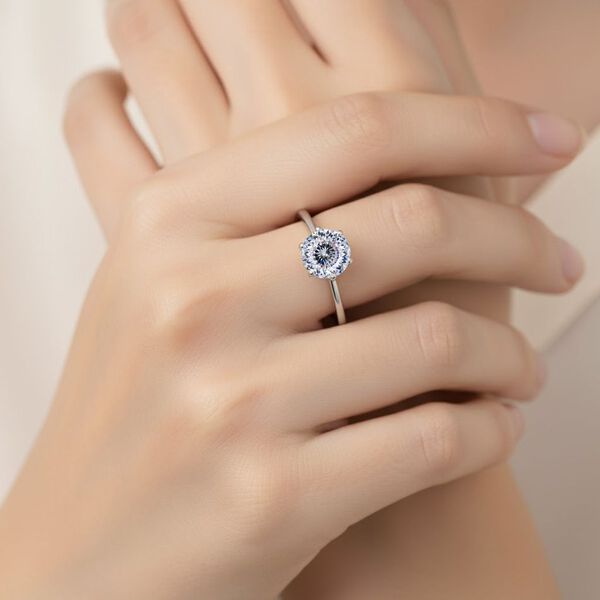 D'Joy Moissanit Ring, 925 Silber rhodiniert - 1,38 ct. image number 2